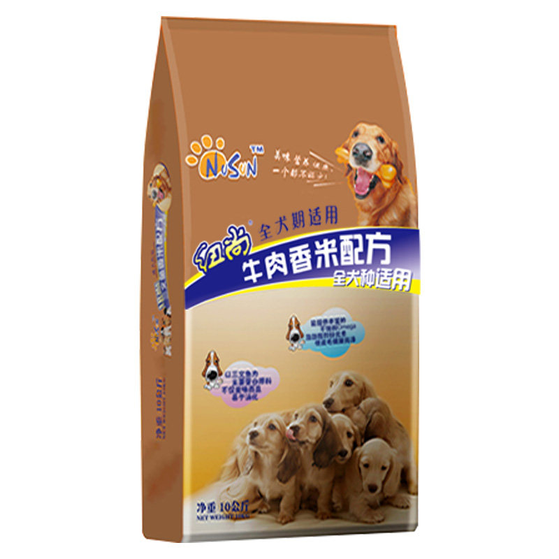 纽尚大中型犬牛肉味狗粮20斤