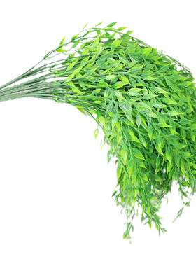 仿真垂柳条柳枝塑料柳树叶植物墙壁挂垂吊树枝舞蹈道具柳树装饰叶