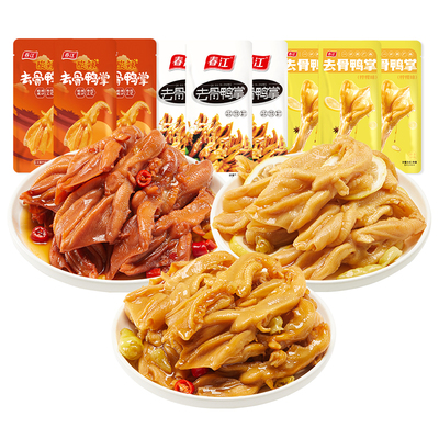 春江鸭爪泡椒脱骨解馋零食