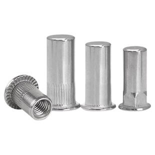 铁/304不锈钢拉铆螺母铝拉卯平头拉帽半六角大小沉头螺帽通孔盲孔