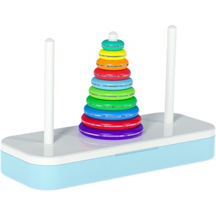 奇艺彩虹汉诺塔十层小学生8八10儿童6比赛专用正版元旦新年小礼物