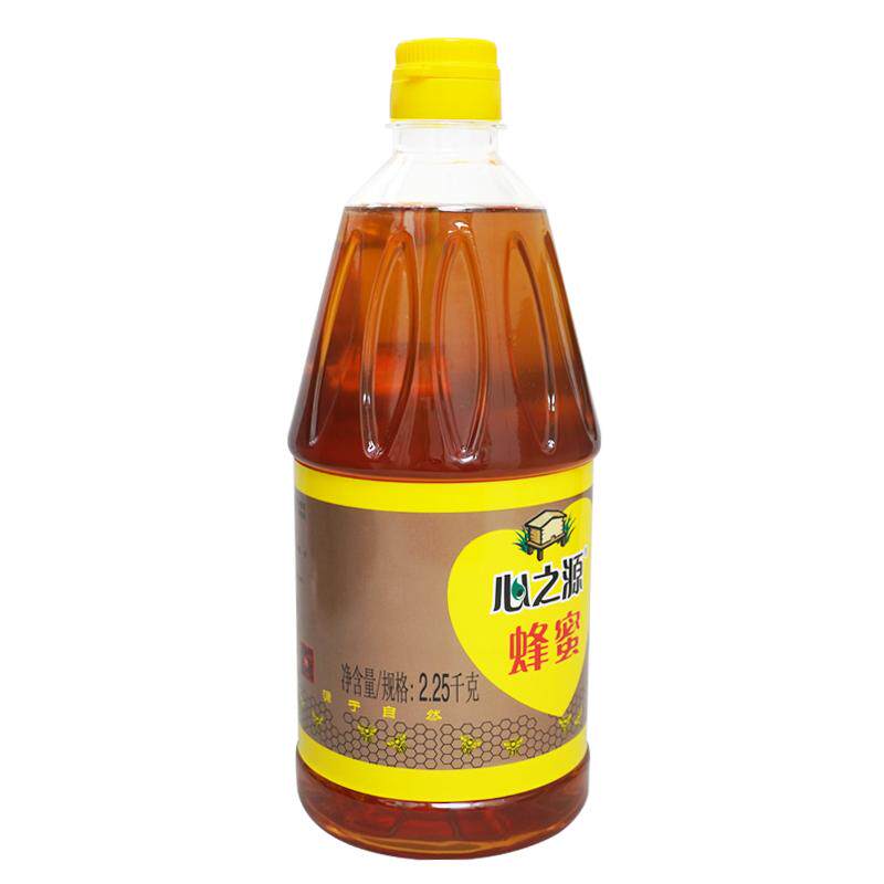 心之源蜂蜜纯正天然野生2250g餐饮商用奶茶咖啡桶装大容量家庭装