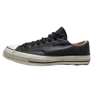 正品匡威Chuck 70男女低帮黑色牛皮做旧休闲复古百搭板鞋A02625C