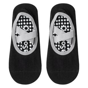 健身运动专业防滑袜点胶脚背交叉绑带女子瑜伽袜跳舞地板袜子防滑