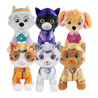 汪汪队立大功喵喵队毛绒玩偶公仔