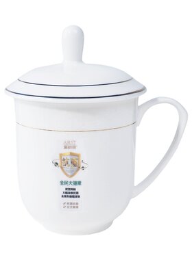 雅诚德会议釉上彩抗菌瓷商务泡茶