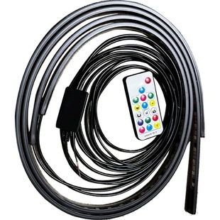 汽车霹雳游侠灯中网动态贯穿扫描灯爆闪灯led装饰跑马呼吸流光灯