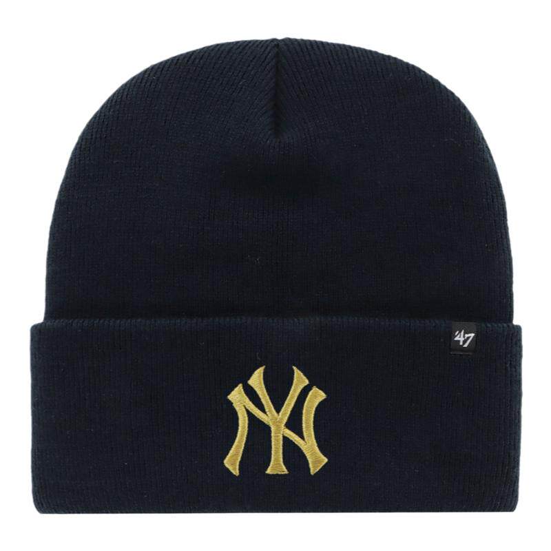 新款47Brand帽子MLB毛线帽NY洋基队刺绣针织帽保暖男女同款嘻哈帽