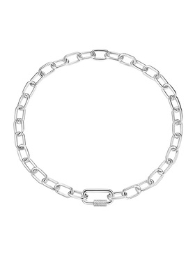 APM Monaco 密镶链环项链时尚潮流个性小众嘻哈男女款古巴链礼物