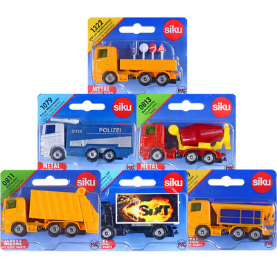 SIKU锌合金，塑胶垃圾车模型