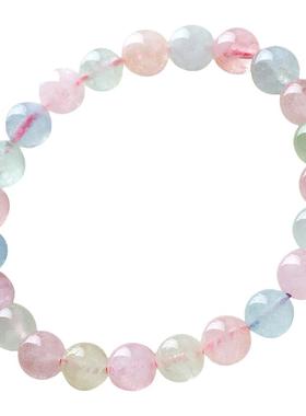 精挑全新玻璃体糖果色天然摩根石