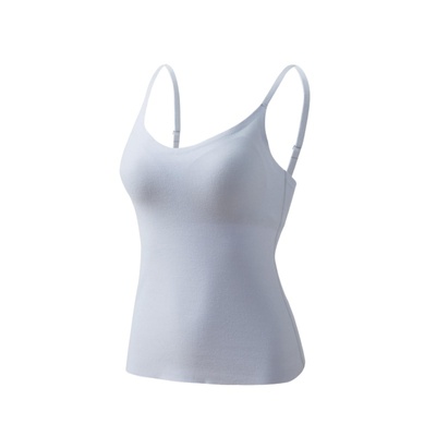 德绒发热保暖内衣女无痕吊带背心