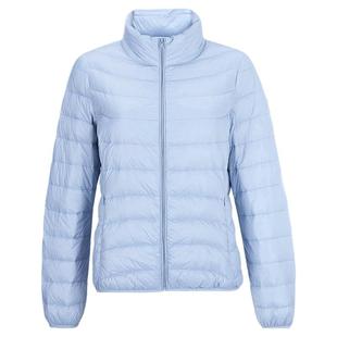 鸭鸭轻薄羽绒服女2025年新短款时尚修身立领轻便初春外套冬品牌K