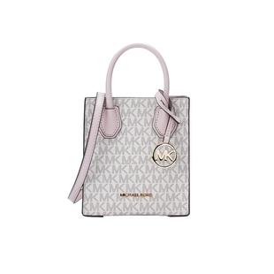 【自营】Michael Kors MERCER迷你MK老花配皮女士信封手提斜挎包