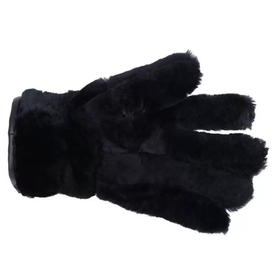 羊皮毛一体手套户外保暖