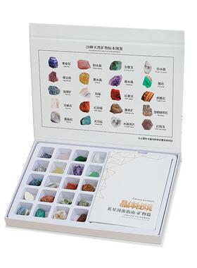 天然矿物原石化石岩石地质套装