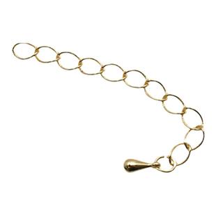 延长链手链吊坠链日本贵和KIWA手工DIY配件项链配件铜镀金色尾链