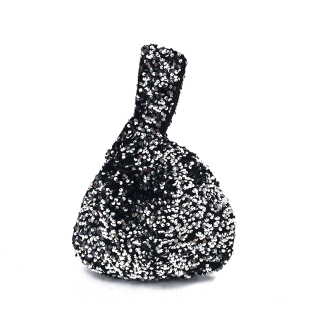 原创满天星亮片日韩套结手腕包闪亮随身小手拎包时尚手提零钱包潮