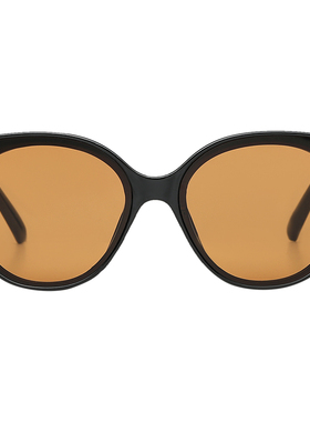 畹町落日色圆框太阳眼镜防紫外线