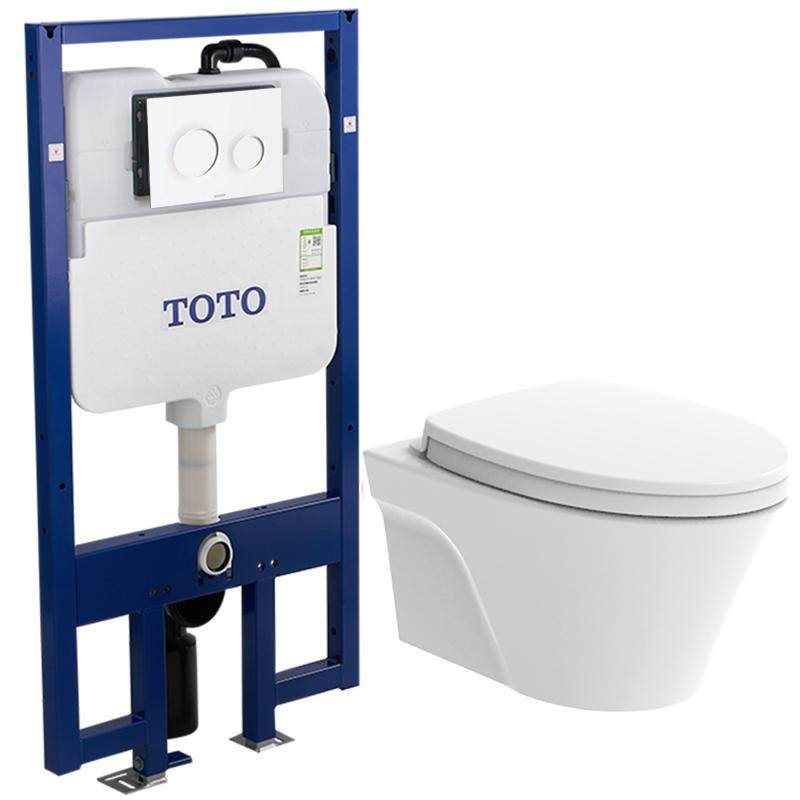 TOTO壁挂马桶即热智能暗装隐藏水箱墙排822+460(02)
