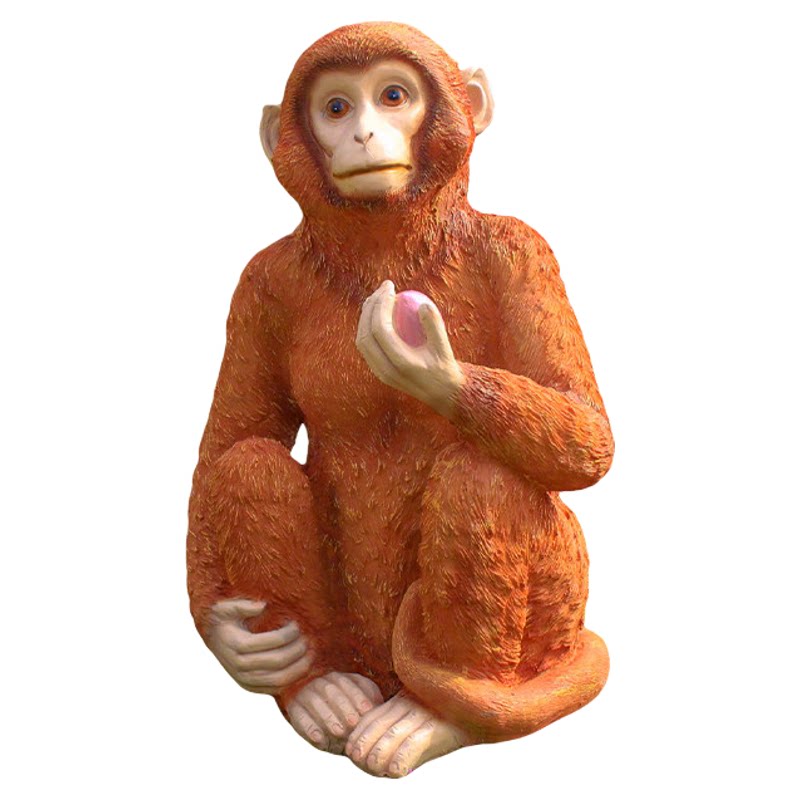 玻璃钢仿真猴子景观雕塑