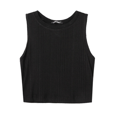 popchrio露脐修身显瘦短款背心