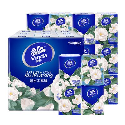 维达山茶花香手帕纸4层7片18包