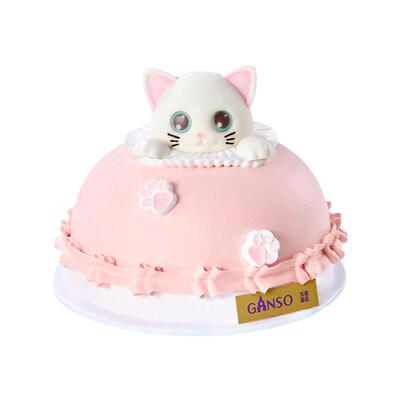 元祖喵喵星球生日蛋糕猫咪鲜奶可爱双层夹馅食品上海下午茶糕点
