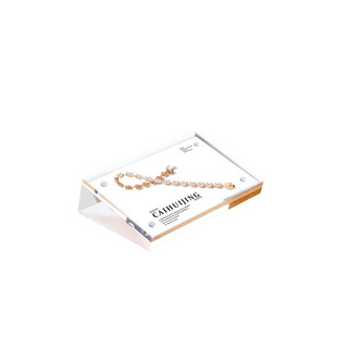 亚克力高档价格展示牌透明标签牌标价牌商品产品价目标价签桌面小台卡台签架货架展柜金银首饰珠宝介绍标识牌