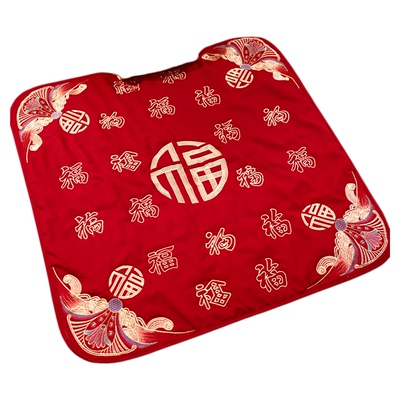 结婚新娘百福坐垫喜被女方出嫁