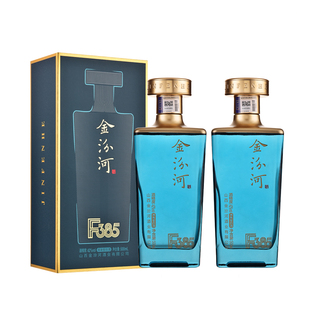金汾河F385 清香型白酒 42度500ml*2瓶 宴请收藏年货节送礼礼盒装
