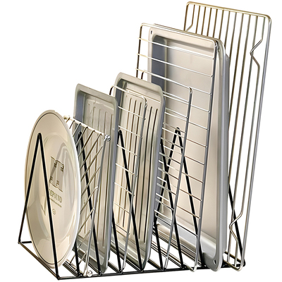 厨房橱柜内烤盘分格隔板置物架