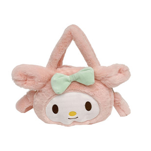美乐蒂可爱毛绒小包女2025冬新款女孩生日礼物儿童卡通手提斜挎包