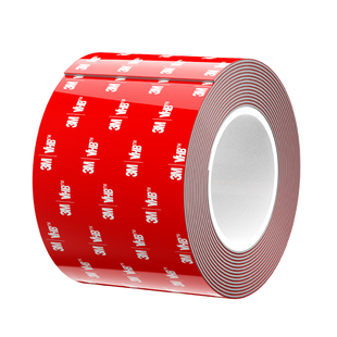 3M强粘双面胶强力无痕耐高温车用泡棉丙烯酸高粘胶带雨眉尾翼晴雨挡固定胶防水抗冻胶带墙面插排固定不留痕胶