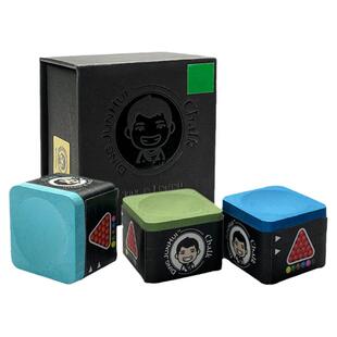 丁俊晖巧克粉台球巧克粉职业防静电不呲杆防潮单颗独立包装盒精致