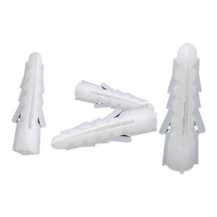 膨胀管膨胀螺丝方形胶塞白色胶粒带刺PE透明塑料方型膨胀管6/8mm