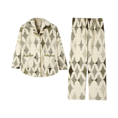 睡衣女冬季珊瑚绒加厚加绒2025年新款可外穿舒棉绒家居服秋冬套装