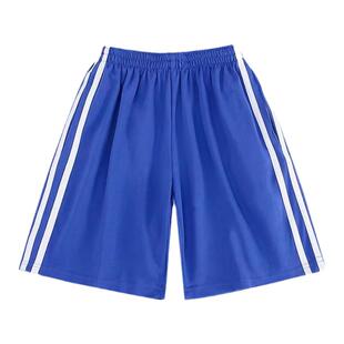 深圳校服裤子初中高中学生夏季男女统一运动校裤速干薄款蓝色短裤