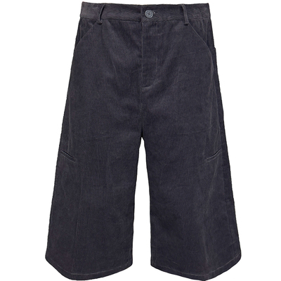 JCAESAR条纹灯芯绒七分裤A字版型