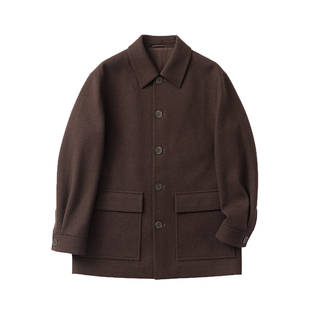 Z*HP同源 秋冬男士加厚羊毛风衣毛呢大衣 老钱风男士加厚羊毛棉衣