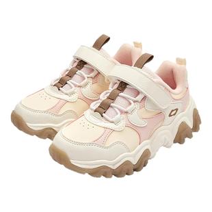 巴拉巴拉儿童运动鞋女童加绒老爹鞋透气大童防滑鞋子冬季童鞋保暖