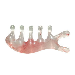 按摩梳少女粉多功能头皮按摩梳子头部头疗疏通神器经络脸眼部鼻刮