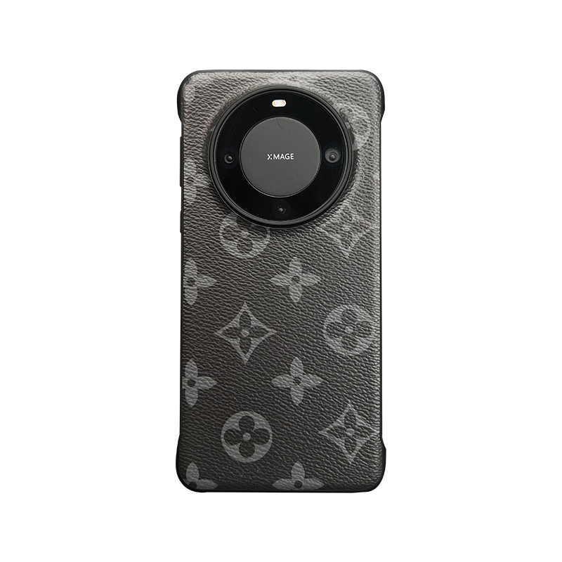 适用华为Mate60pro+高档真皮手机壳保时捷mate40/50RS超薄牛皮保护套mate40/50pro无边框防摔壳纤薄半包设计