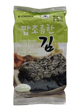 临期清仓价 韩国原装进口酥脆海苔片咸味5g休闲儿童零食紫菜小吃