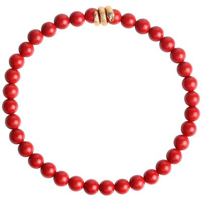 心斋堂朱砂卷卷蛇手串