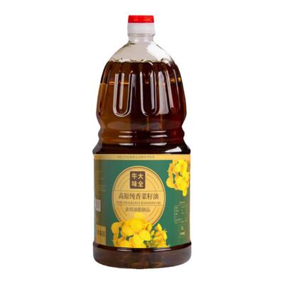 兰州进祥清真菜籽油非转基因家用食用油纯正食用油临夏清油1.8升