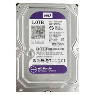 西数 WD10PURX 海康1T监控录像机专用硬盘紫盘1TB台式机械CMR垂直