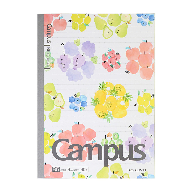 日本kokuyo国誉campus限定笔记本子学生方网格本手账可爱少女心A5