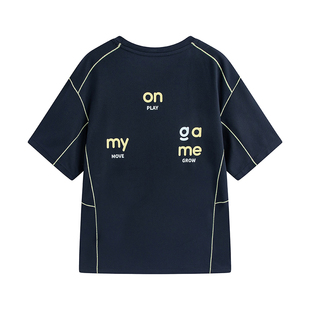 onmygame26夏新品【新时速动态抽湿】男女童短袖t恤速干抗菌上衣