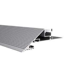 薄如蝉翼斜面悬浮吊顶向上发光反光灯槽无主灯线型灯型材隐形洗墙